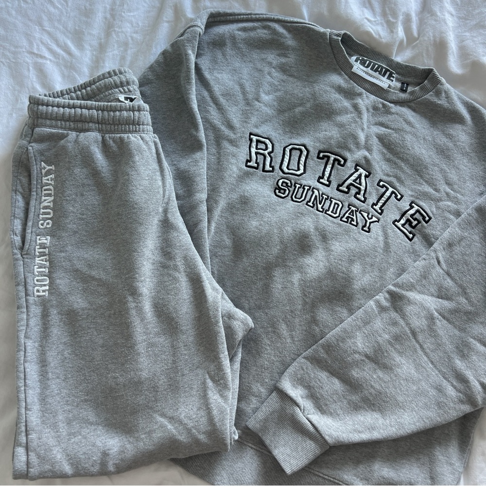 Rotate Birger Christensen - Rotate Sunday Oversized Gray Sweatsuit - Size XS